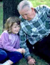 grandpa and grand daughter